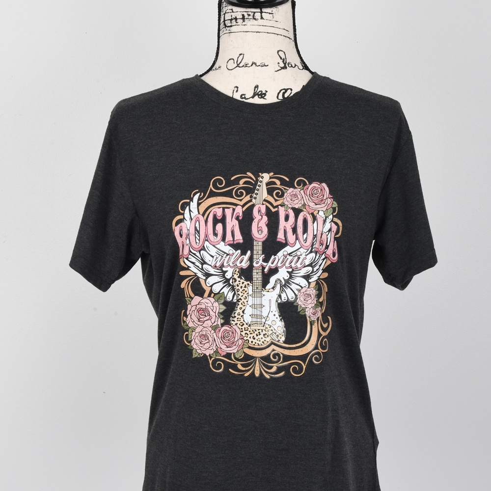 Women's Graphic Tee- Rock N Roll